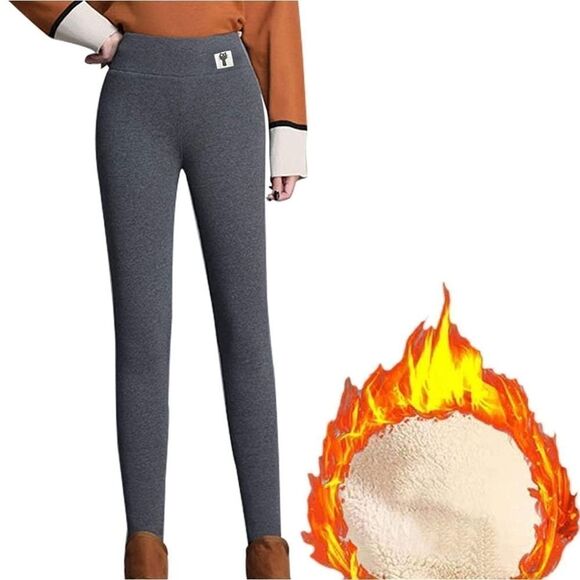 NWT Women's XL RUNS SMALL Niyokki Warm Cashmere Fleece Lined Leggings - Picture 1 of 9